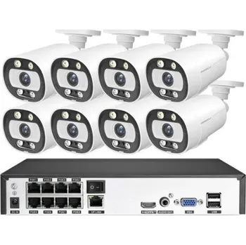 Kamerový systém MISECU - 8 kanálů, 8x venkovní 5MP kamera