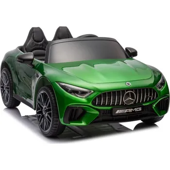 Dětské elektrovozidlo LEAN CARS Elektrické autíčko Mercedes AMG SL63 Zeleně Lakovaná