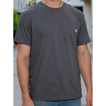 Pánské tričko Sinsay - Bavlněné tričko - šedá - 550EY-86X - 550EY-86X-S