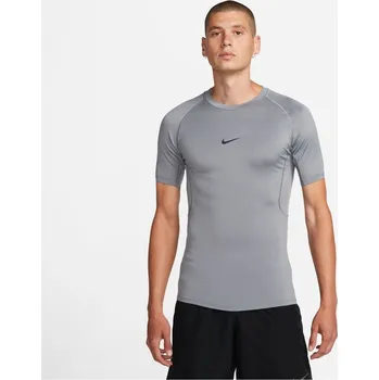 Nike Pro Men's Tight Fit Short-Sleeve Top Grey L