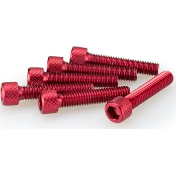 Motodoplněk Šrouby PUIG ANODIZED 0258R červená M6 x 30mm (6ks) 0258R
