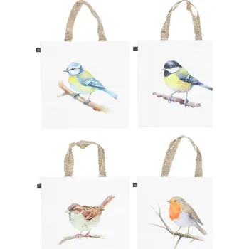 Nákupní taška Taška nákupní WATERCOLOR BIRDS, ptáčci, 40x15x41cm, S4|Esschert Design