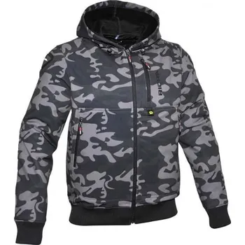 Moto bunda Softshellová moto bunda RICHA ATOM HOODIE khaki MCF_9697