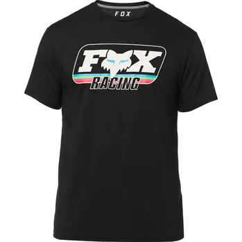 Pánské tričko FOX Throwback Ss Tech Tee, Black, LFS18F (22348-001-MASTER) (Velikost: L) 22348-001-MASTER