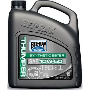 Motorový olej Motorový olej Bel-Ray THUMPER RACING WORKS SYNTHETIC ESTER 4T 10W-50 4 l HUSQVARNA SMS4 125 2T 2011-2013