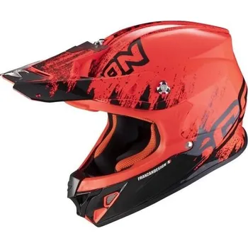 Helma na motorku Moto přilba SCORPION VX-21 AIR MUDIRT černo/neonově červená (Velikost: M) MCF_9339