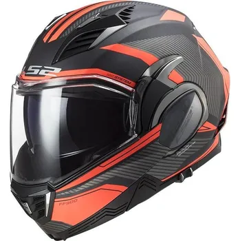 Helma na motorku LS2 FF900 VALIANT II REVO MATT TITANIUM FLUO ORANGE (509002250) (Velikost: XS) 509002250