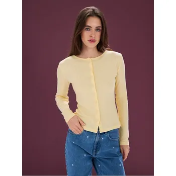 Dámská halenka Sinsay - Bavlněná halenka s dlouhým rukávem - žlutá - 997GZ-10X - 997GZ-10X-XXL