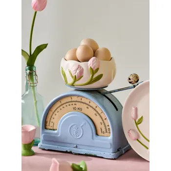 Sinsay - Keramická miska s tulipánovým motivem - vícebarevná - 500IU-MLC - 500IU-MLC-ONE