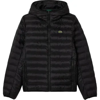 Pánská tenisová bunda Lacoste Water-Repellent Quilted Puffed Černý (M)
