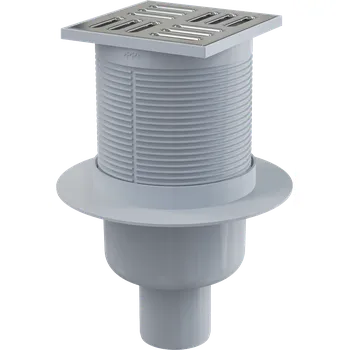Alca APV2 přímá s mřížkou 105 x 105 mm nerezová