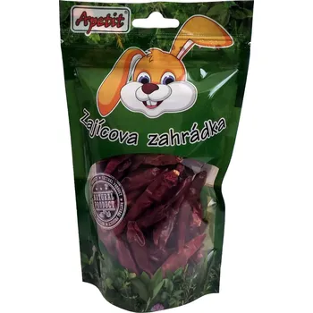 Krmivo pro hlodavce Apetit Jindřich Šíp - Chovprodej Areál výroby krmiv Apetit Sokolohradská 1906 583 01 Chotěboř Zajícova zahrádka Chilli papričky sušené