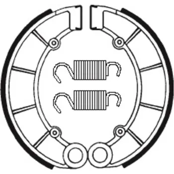 Nářadí na motocykly TECNIUM Street Organic Brzdové čelisti - BA027 BA027