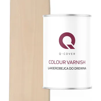 Lak na dřevo Lazurovací lak Q-COVER 1 l béžová, bílá, hnědá satén