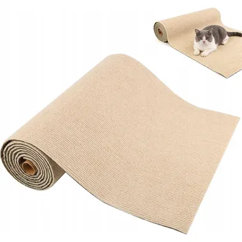 Samolepicí škrabací podložka pro kočky OŘEZANÁ 300 x 40 cm KHAKI