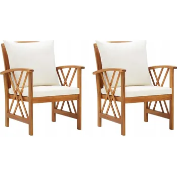 Zahradní nábytek Zahradní židle VidaXL dřevěná hnědá