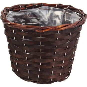 Obal na květináč Obal s plastem hnědý P0510