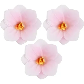 Hortenzie z jedlého papíru – světle růžová (3 ks, Ø 3,7 cm)