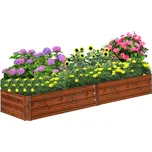 Vikio Vyvýšený záhon hnědý ocel TZT100H-7