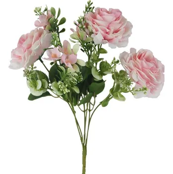 umělá květina Kytice pivoňky+ čemeřice X8172-05