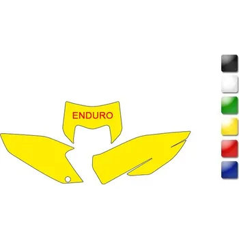 Auto-moto BLACKBIRD Nálepky na SPZ Zelená Husqvarna TE-FE 125&+ 3621/000008