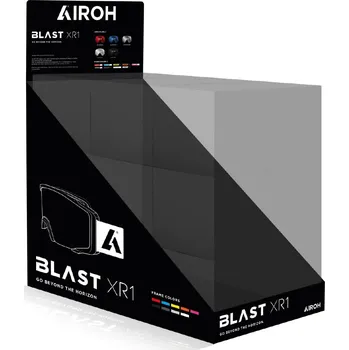 Motocyklové brýle brýle BLAST XR1 (9x) + popruhy (9x) + plexi (5x) + stojan na pult, AIROH 7065