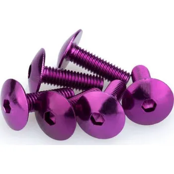 Motodoplněk Šrouby PUIG ANODIZED 0657L fialová M6 x 20mm (6ks) 0657L