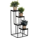 STOJAN NA KVĚTINÁČ KASKADA 70X40X40 CM ČERNÁ