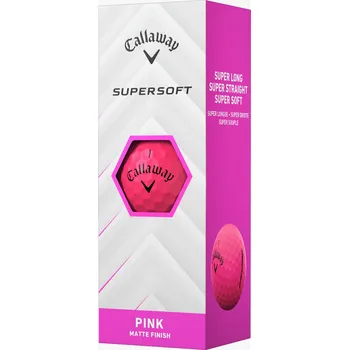 Golfový míček Callaway balls Supersoft 25 - Pink (růžové) 2-vrstvé 3ks
