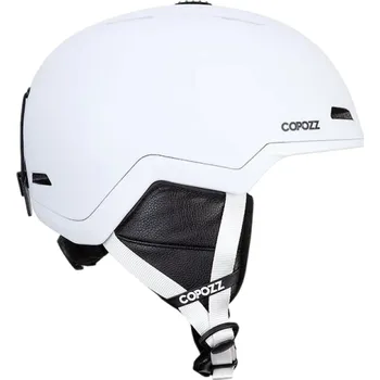 Lyžařská helma unisex Nastavitelný obvod hlavy ABS EPS pěna Teplá bavlněná podšívka lyžování bílá M
