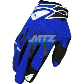 Moto rukavice Rukavice motokros UFO CLUSTER - modré - velikost L (Velikost: S) UF4385-03-L