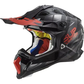 Helma na motorku LS2 MX470 SUBVERTER TROOP MATT BLACK RED (404702711) (Velikost: M) 404702711