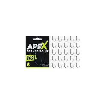Rybářský háček Ape-X Beaked Point Barbed Size 6 Bulk Pack