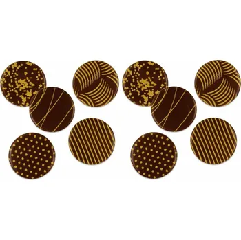 Čokoláda Günthart Čokoládová dekorace Zlaté ornamenty 10ks