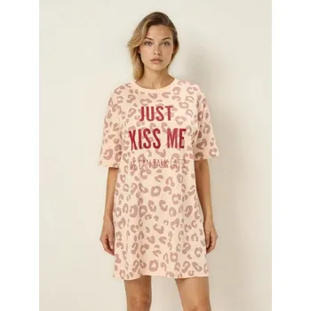 Dámská noční košile Sinsay - Bavlněná noční košilka - béžová - 412HV-02X - 412HV-02X-S