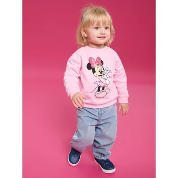 Oblečení a móda Sinsay - Mikina s kulatým výstřihem s potiskem Mickey Mouse - růžová - 172FT-39X - 172FT-39X-80