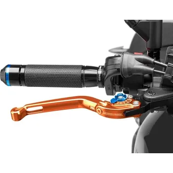 Motodíl Páčka brzdy bez adaptéru PUIG 160TA skládací oranžová/modrá 160TA