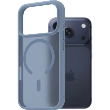 Pouzdro na mobilní telefon AlzaGuard Matte Case Compatible with MagSafe pro iPhone 17 Pro světle modrý