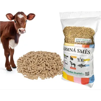 Chov hospodářského zvířete Telátko telata ve věku 1 týdne až 3-6 měsíců granule 25 kg