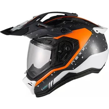 Helma na motorku Adventure helma Nexx X.Rally Yuma grey/orange - XL / černá