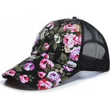 Kšiltovka Kšiltovka Květiny - Černá KP-4787