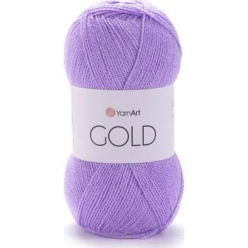 Příze Yarn Art příze Gold 9384 pastelově fialová s metalickou nitkou