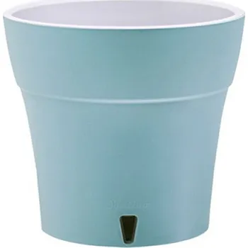 Obal na květináč Obal na květník DALI samozavlažovací plast matný d17cm 2l, tyrkysová