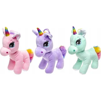 plyšák Plyšový jednorožec 22 cm – kouzelný, duhový plyšový mazlíček přítulníček