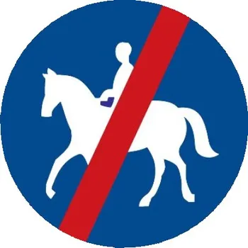 Dopravní značení Dopravní značka C11b - Konec stezky pro jezdce na zvířeti