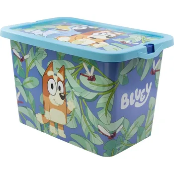Úložný box Storline Plastový úložný box s víkem BLUEY modrý 7 L