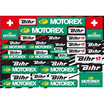 Auto-moto BLACKBIRD Motorex & Bihr Nálepka Sheet SSHEET_MOTOREX