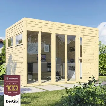 Zahradní domek Dřevěný zahradní domek Bertilo Cubo 3 Office přírodní 336 x 234 cm