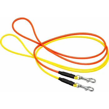 Obojek pro psa Zubíček - výroba loveckých potřeb Kulaté vodítko do ruky - BIOTHANE - Barva Reflexní oranžová