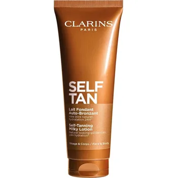 Opalování Clarins - Sun Care Mléčný samoopalovací balzám na obličej a tělo Self Tanning Milky Lotion Samoopalovací krémy 125 ml unisex